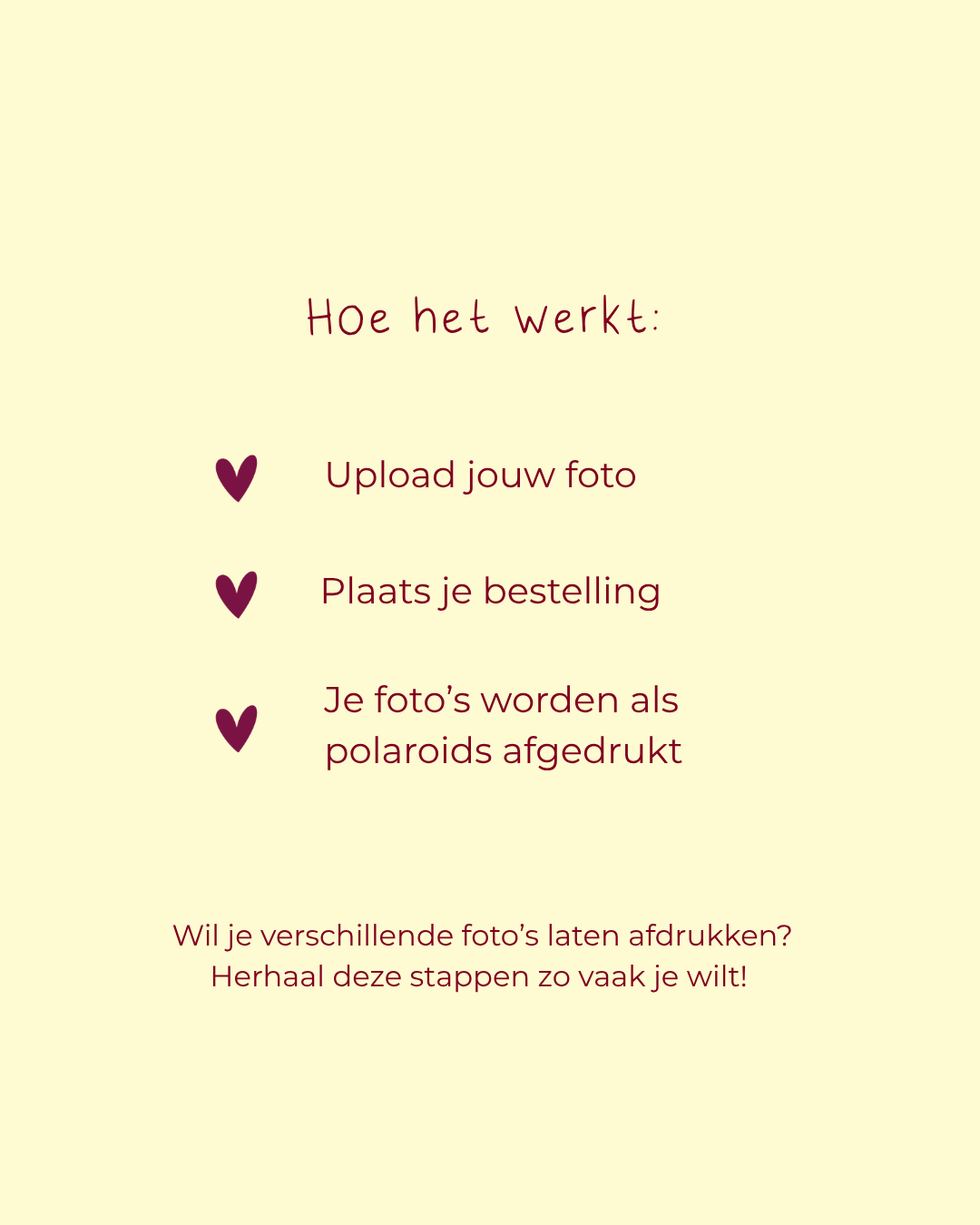 Polaroid foto - staand