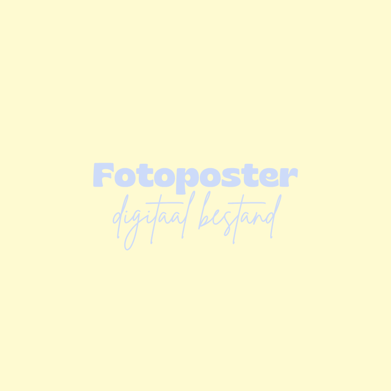 Fotoposter - Digitaal bestand
