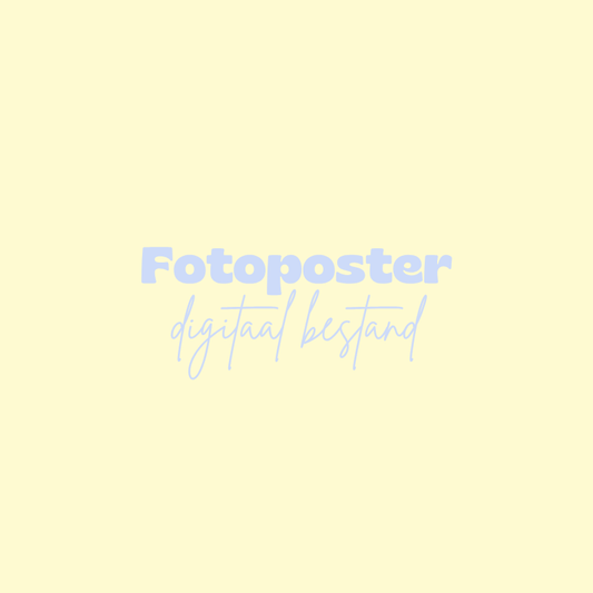 Fotoposter - Digitaal bestand