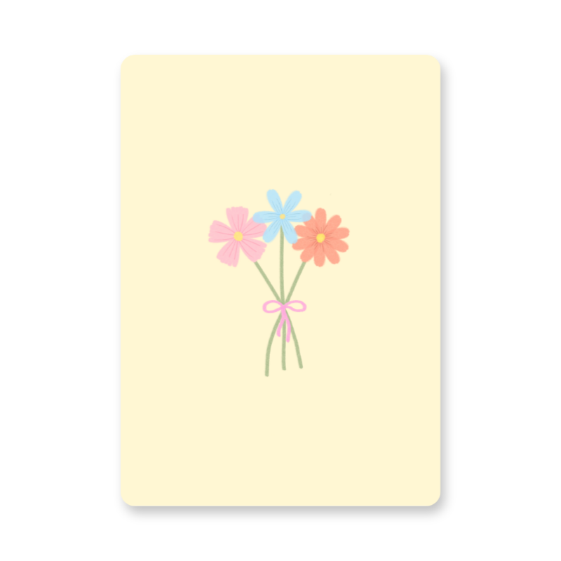 Kaart - Bosje Bloemen