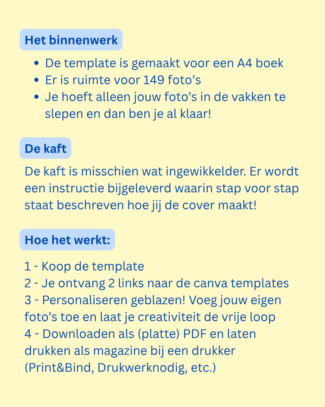Template Fotoboek - Basic